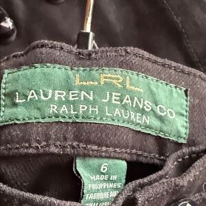 Lauren jeans by Ralph Lauren Black jeans in size 6.